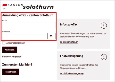 etax solothurn download